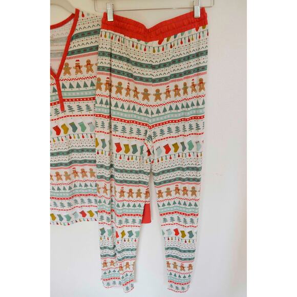 Little Sleepies Women's Pajamas Fair Isle Gingerbread Size M/L (READ) Christmas - Picture 3 of 5